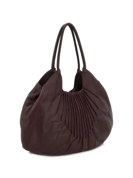 Geantă shopper Caterina Lucchi din piele violet