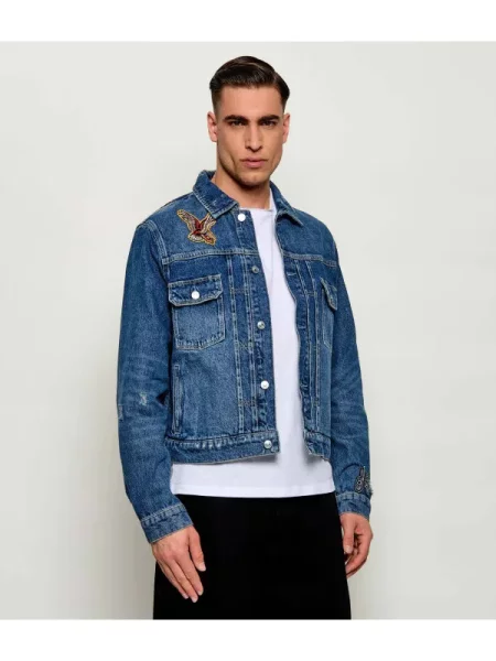 AllSaints Geacă de blug EXILE albastru