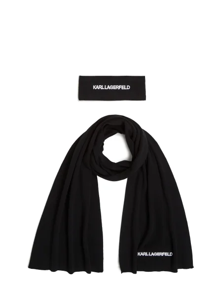 Karl Lagerfeld Šal crna bijela