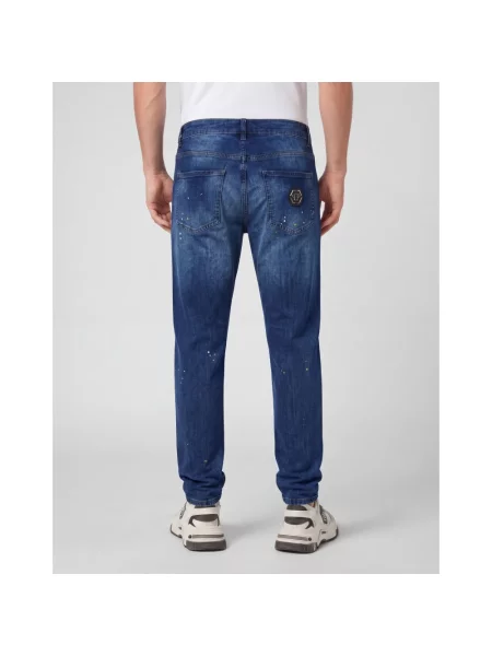 Jeansy Philipp Plein niebieskie