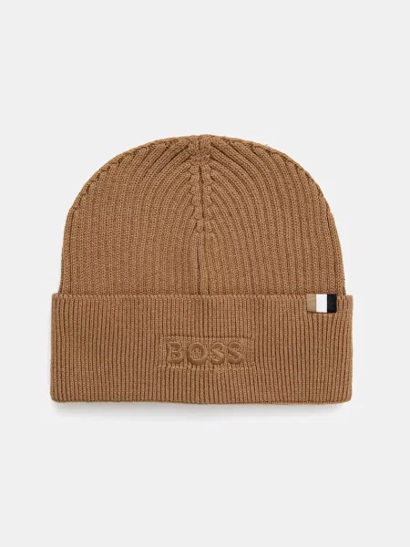 Шапка BOSS бежевий