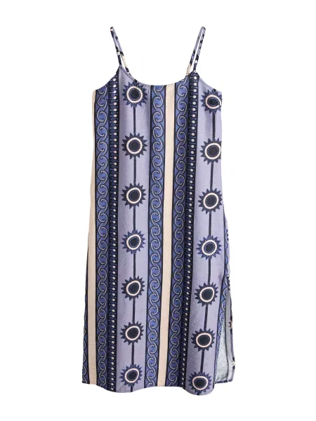 Next Rochie de vară ecru / marin / bleumarin / mov liliachiu albastru