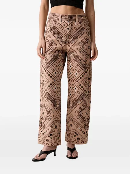 Pantaloni Farm Rio cu imprimeu geometric