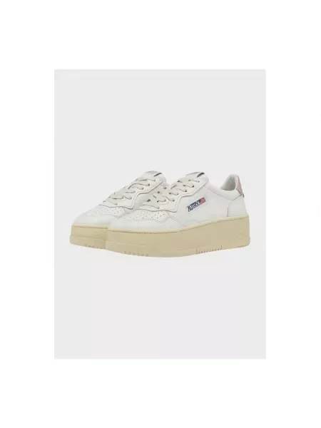 Sneakersy Autry na platformie białe