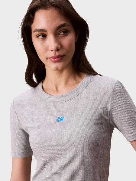 Футболка Calvin Klein Jeans из модала серая