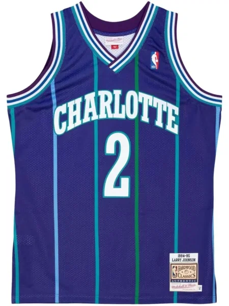 Cămașă Mitchell & Ness din jerseu violet