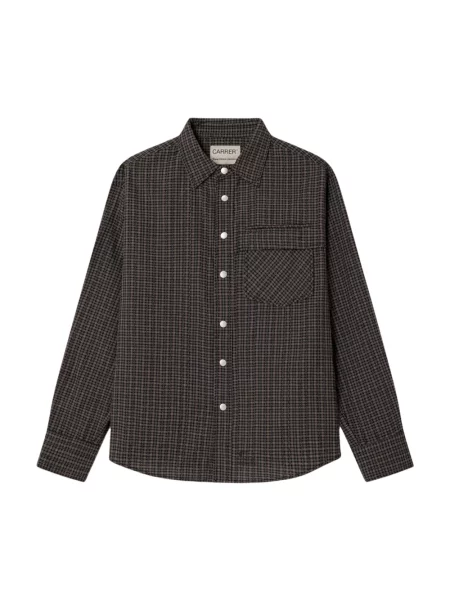 Pstryknąć koszula Carrer brązowa