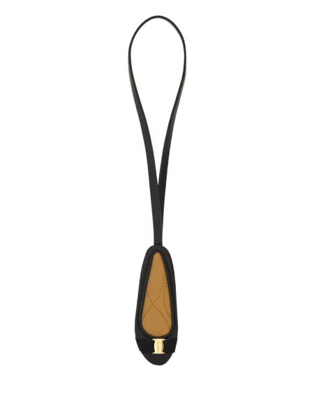 Pandantiv Ferragamo din piele negru