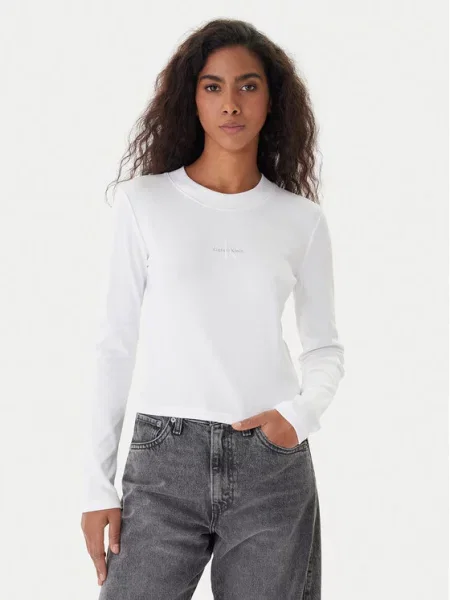 Calvin Klein Jeans Bluza Monogram bela