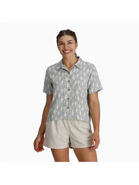 Koszula Royal Robbins Camino Pucker sage leaf fish pt zielona