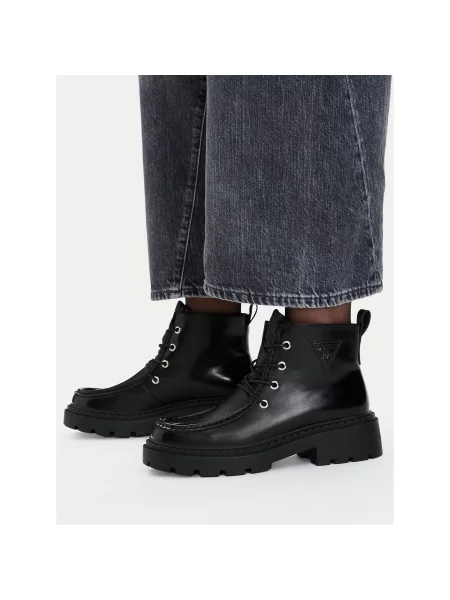 Kotníková obuv Guess Jeans černá