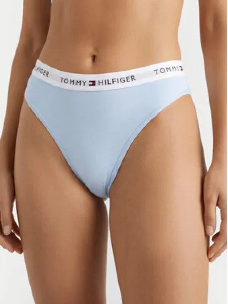 Tommy Hilfiger Underwear Tanga gaćice mornarsko plava / nebesko plava / pastelno roza bijela