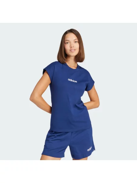 Tričko Essentials Linear Cotton bílé