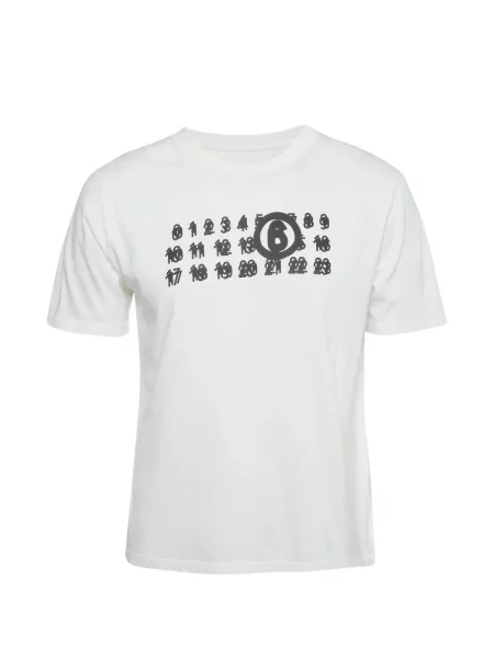 Tricou Mm6 Maison Margiela cu autograf alb