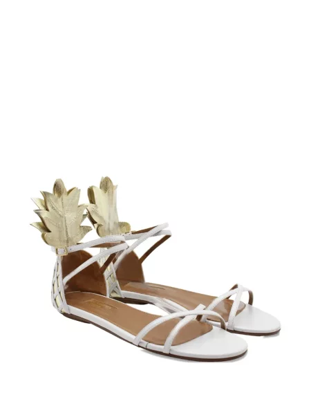 Sandale Aquazzura fără toc alb
