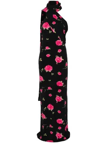 Maksi sukienka maxi Magda Butrym kopertowa garniturowa czarna