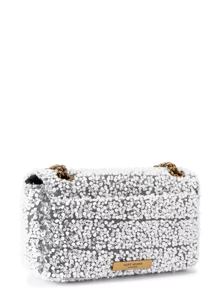Geanta crossbody Kurt Geiger argintiu