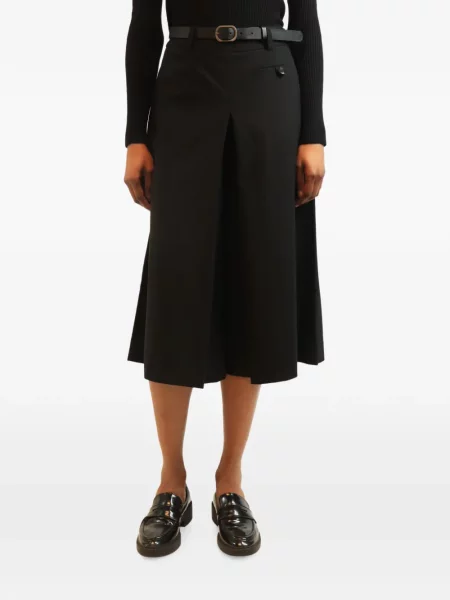 Cu centură pantaloni culottes Sea negru