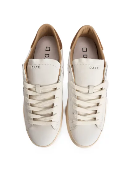 Sneakerși D.a.t.e. din piele de căprioară alb