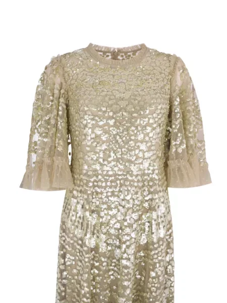 Oblekové maxi maxi šaty Needle & Thread s flitry