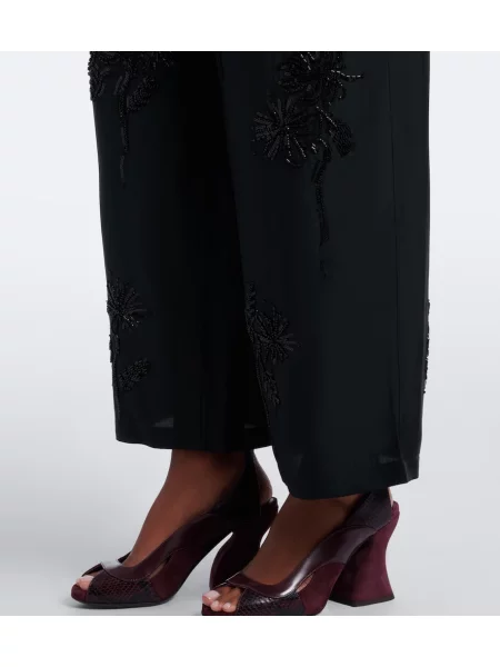 Pantaloni Jacques Wei din piele negru