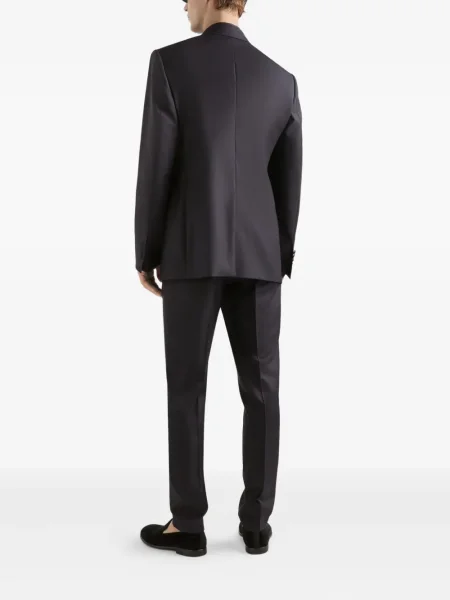 Pantaloni Dolce & Gabbana plisate albastru