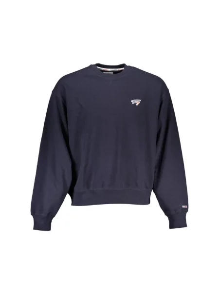 Bluza nierozpinana Tommy Hilfiger z okrągłym dekoltem niebieska