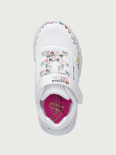 Skechers UNO LITE-HEART CRAZE sportcipő gyerek fehér