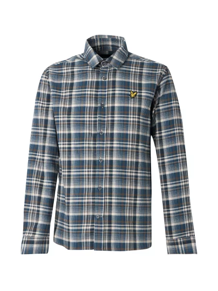 Lyle & Scott Cămașă albastru alb