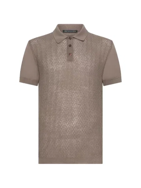 Плетена поло тениска Low Brand