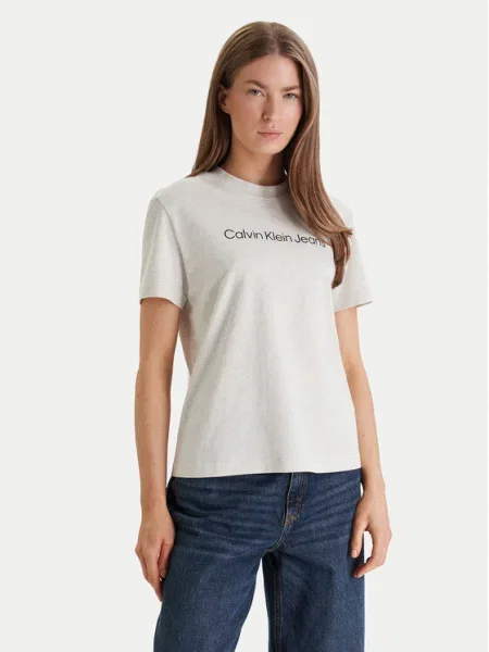 Tricou Calvin Klein Jeans bej