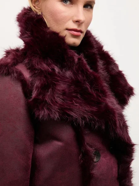 Двосторонній плащ Answear.LAB бордовий