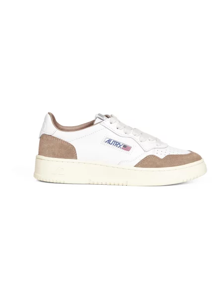 Sneakersy Autry brązowe