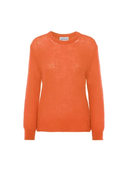 Sweter American Dreams wełniany pomarańczowy