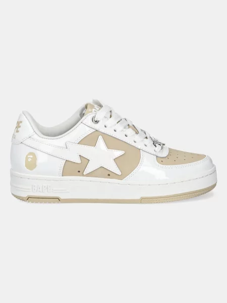 A Bathing Ape sneakers din piele BAPE STA #6 L bej