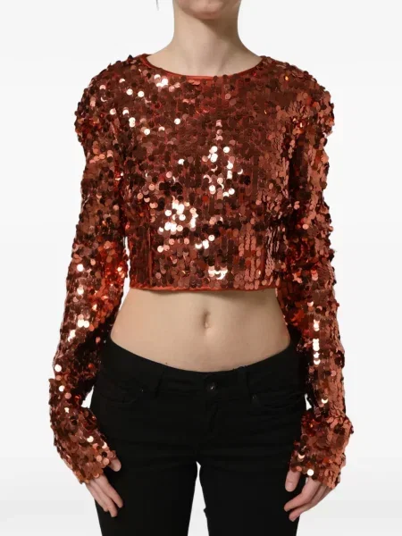 Bluză Dolce & Gabbana maro