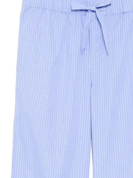 Pantaloni Tekla din poplin albastru