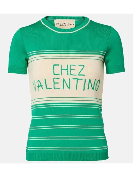 Pulover Valentino cu dungi verde