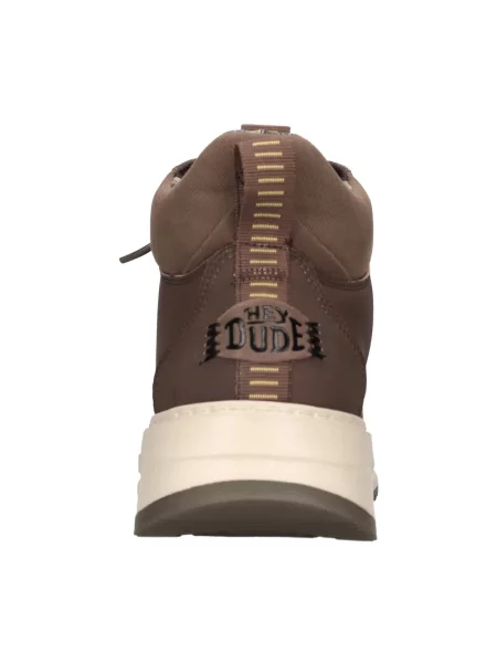 Sneakersy Hey Dude skórzane klasyczne brązowe