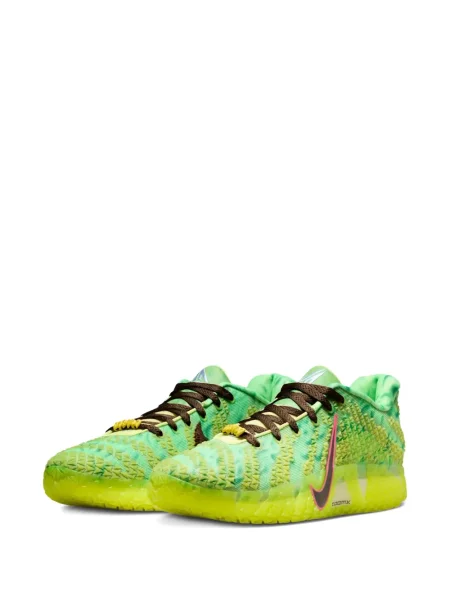Baschet sneakerși Nike Zoom cu șireturi din dantelă galben