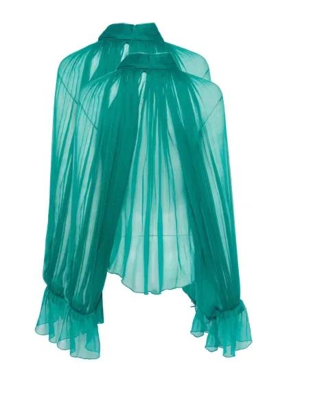 Bluză Atu Body Couture cu funde verde