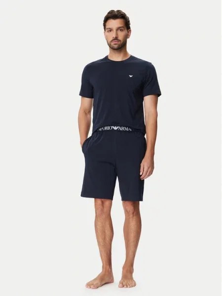 Emporio Armani Underwear Pižama Mornarsko modra
