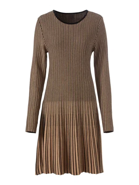 Heine Rochie tricotat / maro bej