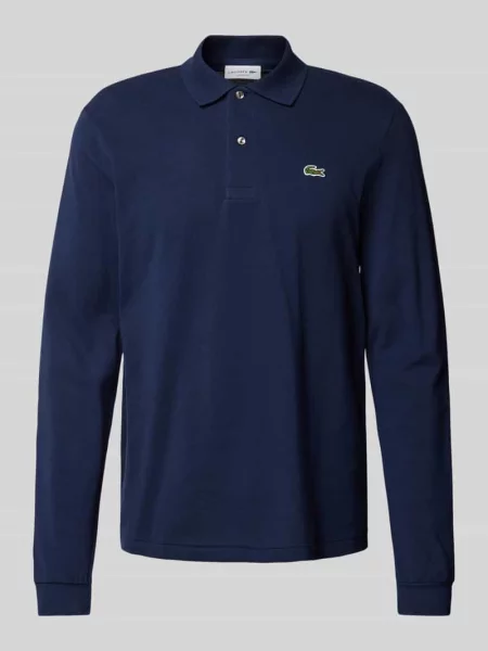 Koszulka polo Lacoste z długim rękawem niebieska