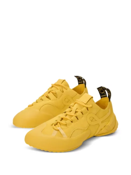 Fűzős csipkés sneaker Loewe autogrammal sárga