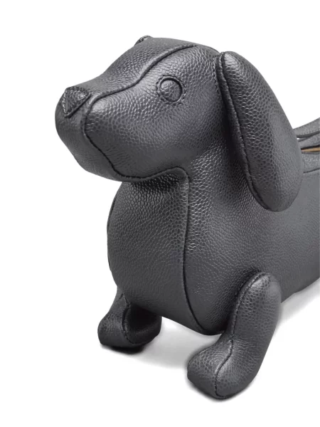 Geanta de piele Thom Browne din piele gri