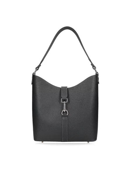 Кожаная сумка Toscanio серая