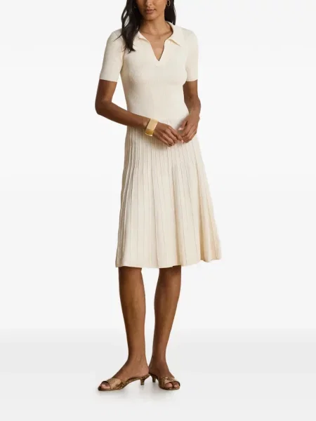 Scurt rochie midi Lauren Ralph Lauren tricotate