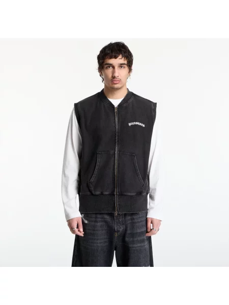 Vestă PLEASURES Neural Zip Vest Faded Black L negru