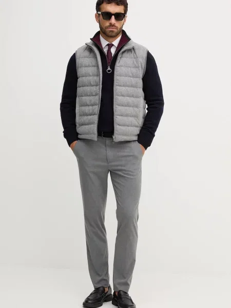 Barbour sweter wełniany NELSON granatowy